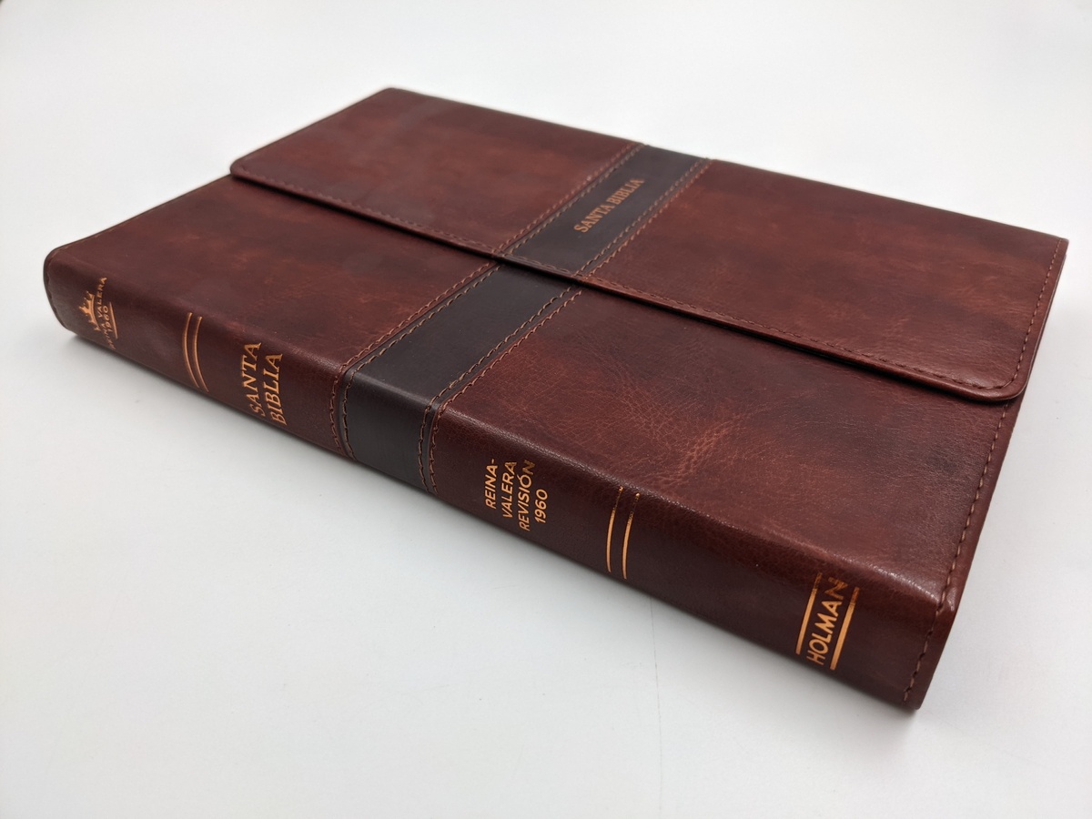 Biblia Ultrafina RVR60, Marrón Símil Piel Y Solapa Con Imán - RVR60 ...