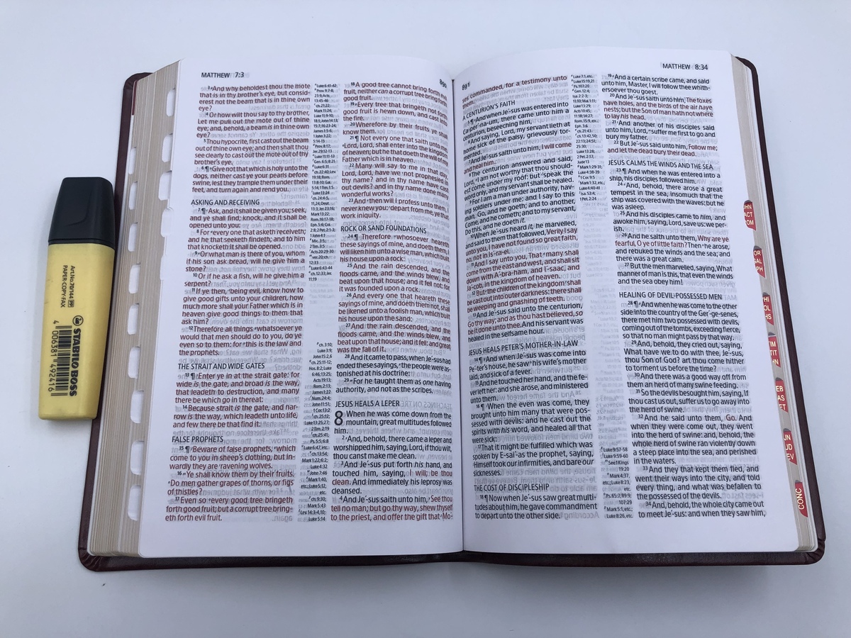 KJV UltraThin Reference Bible, Brown LeatherTouch, Thumb-Indexed - KJV ...