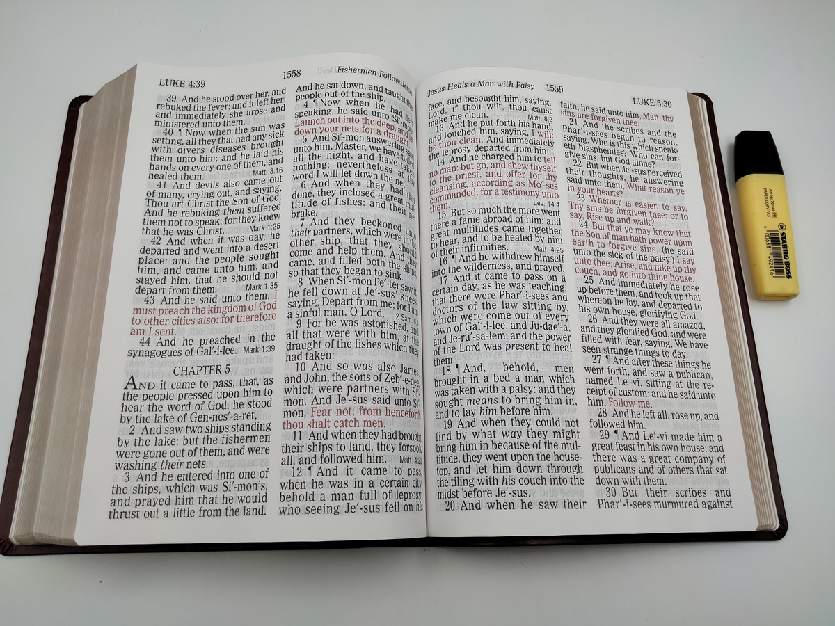 KJV SUPER GIANT PRINT REFERENCE BIBLE BROWN LEATHERTOUCH - KJV ...