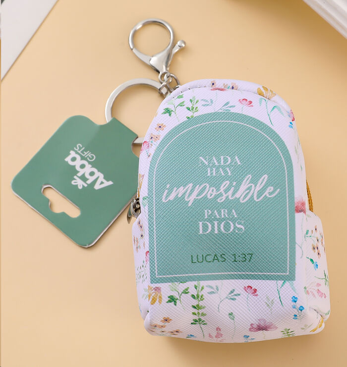 Nada es imposible para Dios. Llavero Mochila/Monedero Ref: 723592077549