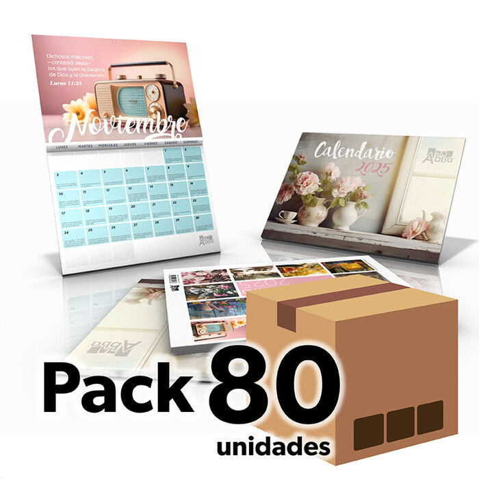 Caja 80 calendarios Vintage 2025