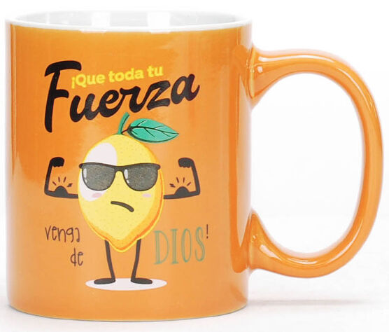 Que tu fuerza venga de Dios. Taza Colección compártela