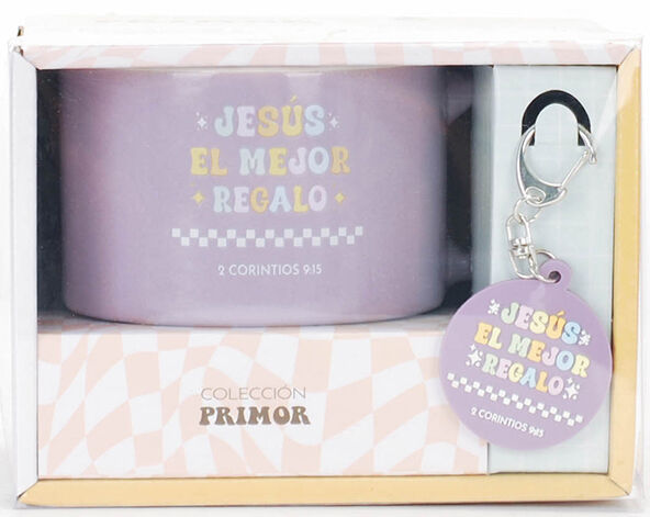 Pack Taza + llavero: Jesús el mejor regalo - PRIMOR