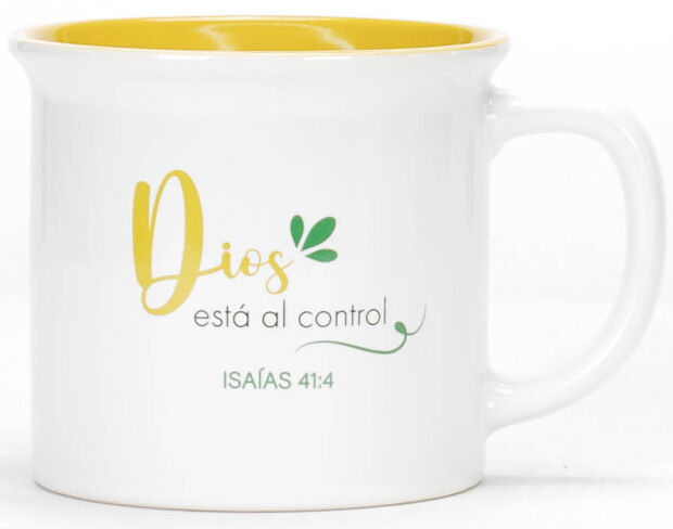 Dios está al control. Taza Colección Delicia.