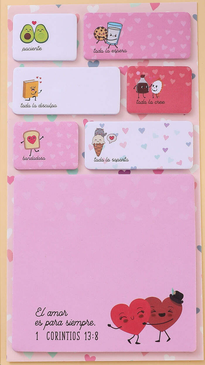 Amor. PAck Sticky notes. Ref: 723592078287