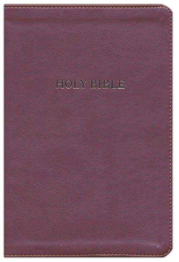 KJV, Thinline Bible, Large Print, Imitation Leather, Burgundy (inglés)