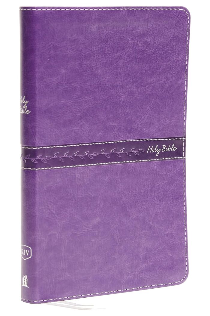 KJV, Thinline Bible, Standard Print, Imitation Leather, Purple (inglés)