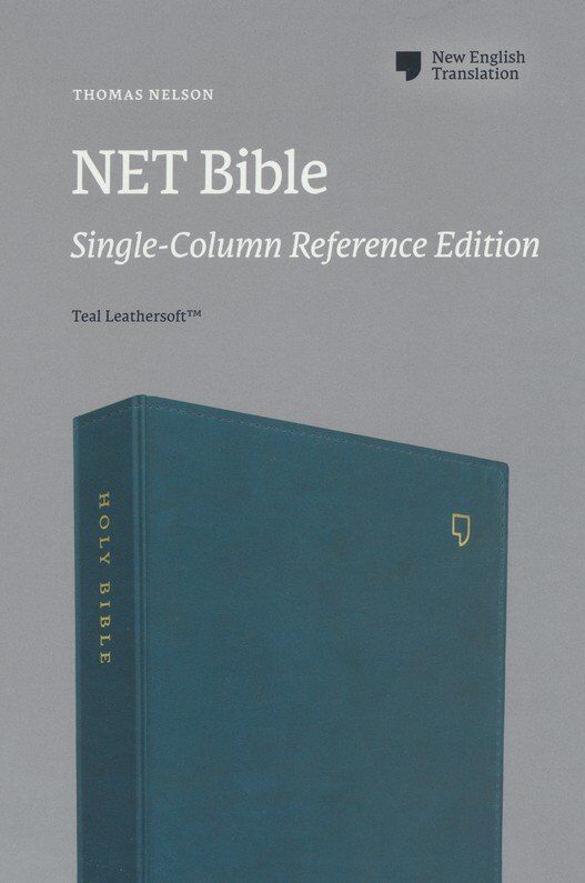 NET Bible, Single-Column Reference, Leathersoft, Teal (inglés)