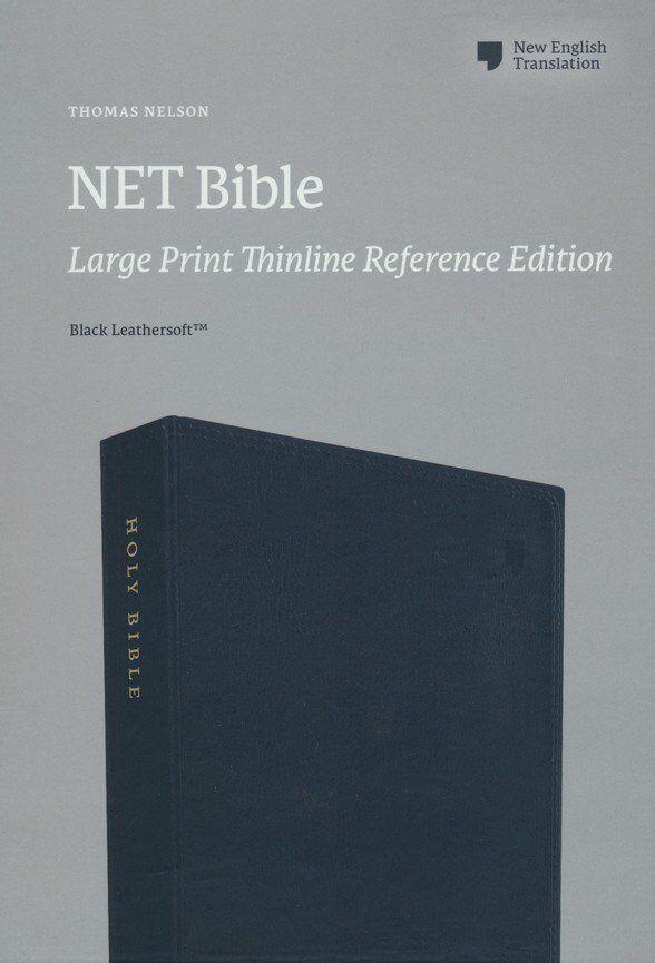 NET Bible Large Print Thinline Reference Leathersoft Black (en inglés)