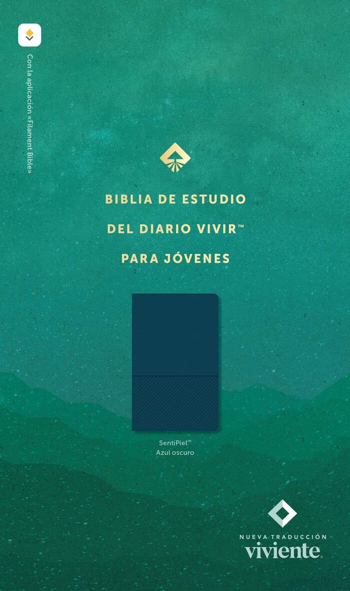 Biblia de estudio Diario Vivir para jóvenes NTV i/piel Azul