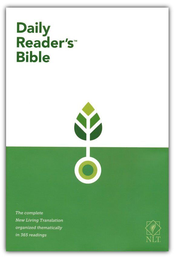 NLT Daily Reader's Bible, hardcover (inglés)