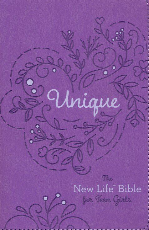 Unique: The New Life Bible for Teen Girls, imitation leather (inglés)