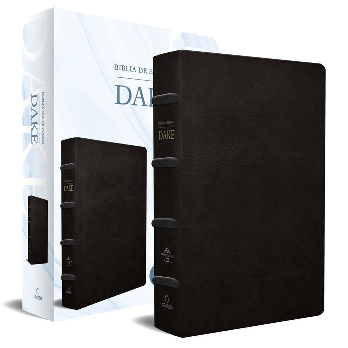 Biblia de Estudio Dake RVR60 i/piel negro