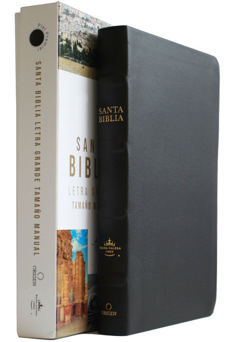 Biblia RVR60 Tamaño Manual Piel Especial Negro