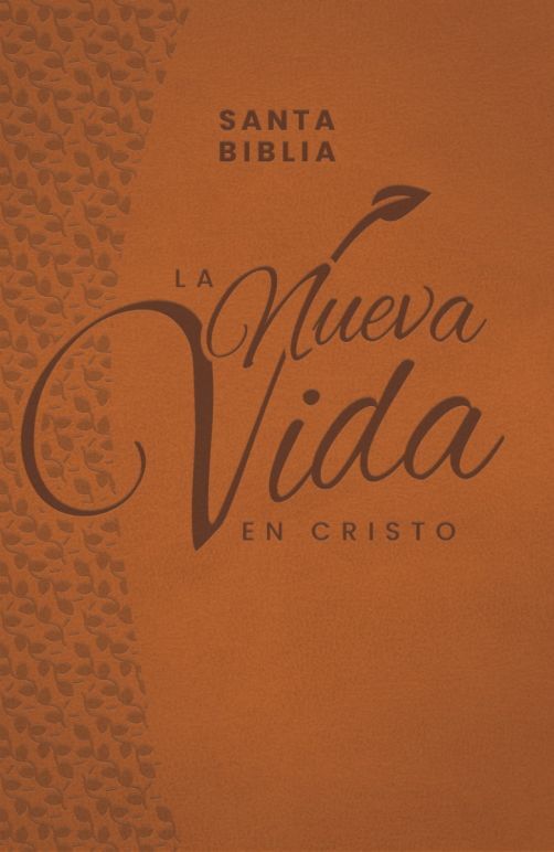 Biblia NVI La nueva vida en Cristo. i/piel café con cierre