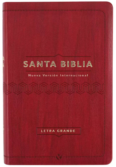 Biblia NVI Tamaño Manual - Cuero Ecologico Vino