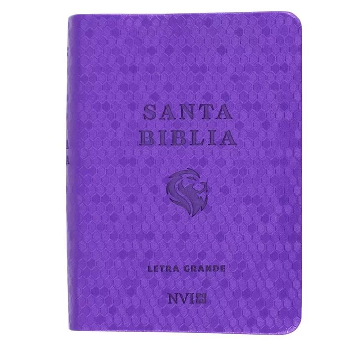 Biblia NVI Tamaño Bolsillo - Cuero Ecologico Violeta