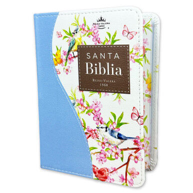 Biblia RVR60 bolsillo i/piel Renovación Azul