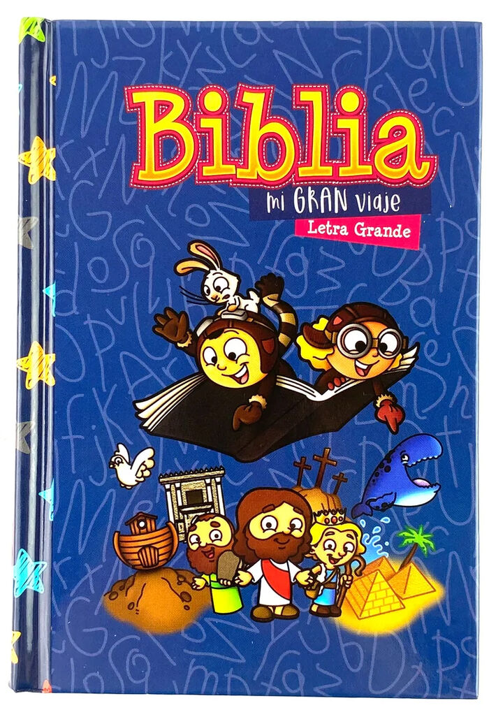 Biblia RVR60 Mi Gran Viaje Portátil Letra GRande Tapa Dura Azul