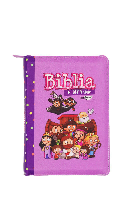 Biblia RVR60 Mi gran viaje bolsillo i/piel Lila cierre e índice