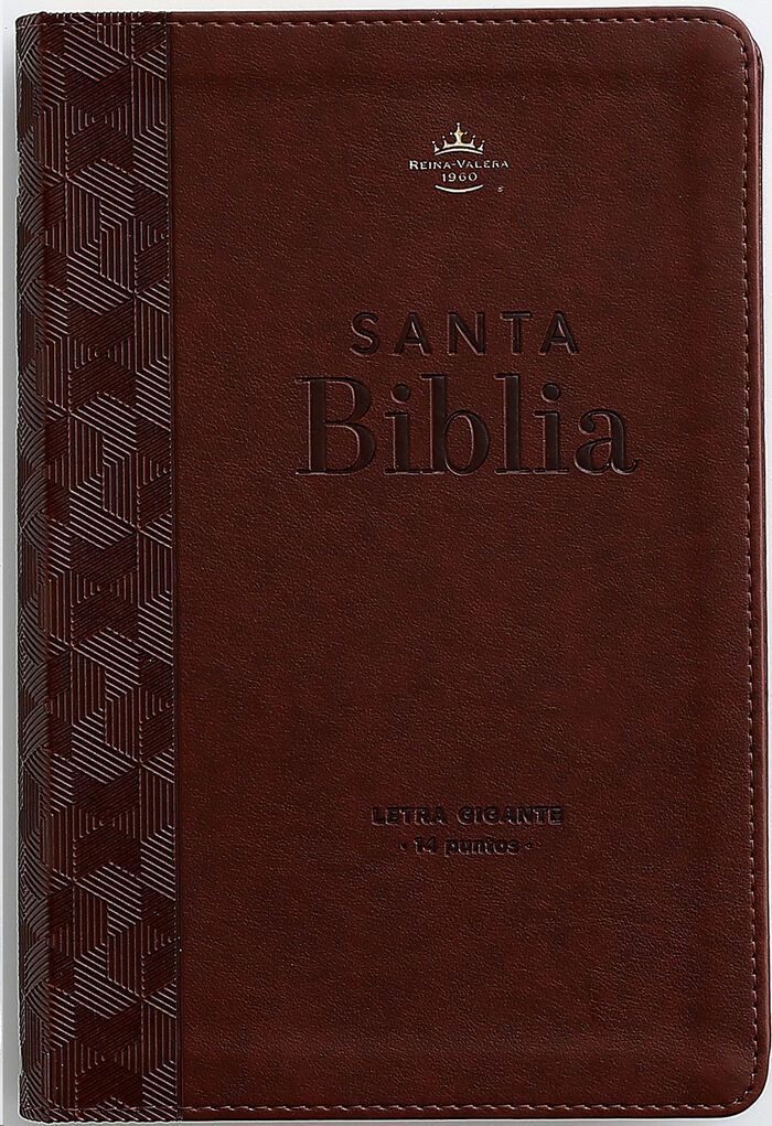 Biblia RVR60 Tamaño manual letra GIgante i/piel café